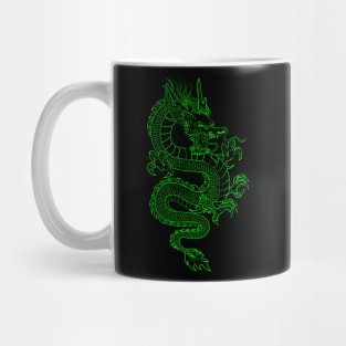 Green Asian Dragon Mug